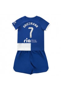 Atletico Madrid Antoine Griezmann #7 Babyklær Borte Fotballdrakt til barn 2023-24 Korte ermer (+ Korte bukser)